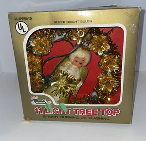 11 Bombillas Light Bronson Star & Angel Tree Topper 8" Redondas De Colección 13V En Caja - Imagen 1 de 13