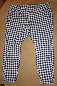 Lands End Serious Jogginghose Damen Größe 2X/20W-22 W kariert Stretch Pull On - Bild 1 von 4