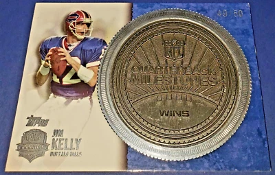 Jim Kelly 2012 Topps QB Immortals 101 Wins #/50 - Image 1 of 2