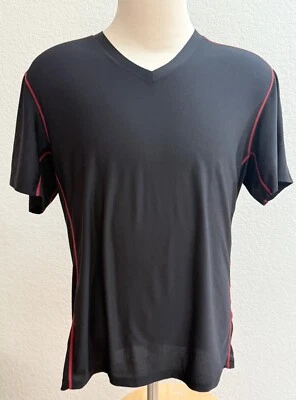 Exofficio Sol Cool Men's Black Short Sleeve Mesh T Shirt Size XL  Red Seams GR - Image 1 of 4