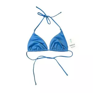 Swimsuits for All Bikini Top Women’s XL Camille Triangle Tie Swimsuit Blue - Picture 1 of 4