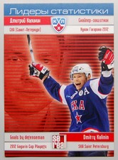 2012-13 KHL 2011-12 Season Playoffs Leaders Pick a Player Card