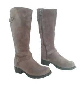 UGG Jillian 1917 Tall Gray Suede Shearling Boots Size 5 EU 36 Australian Shoe - Picture 1 of 8