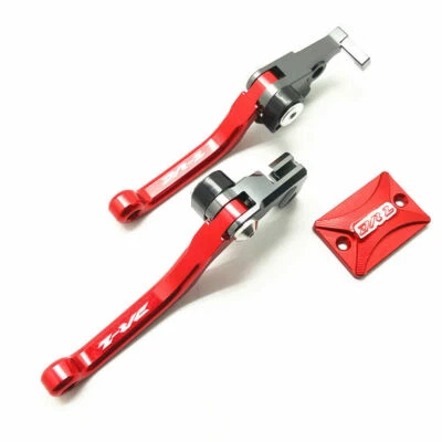 For Suzuki DRZ 400S/SM/E Red Pivot Brake Clutch Lever/Brake Oil Reservoir Cover - Image 1 of 4
