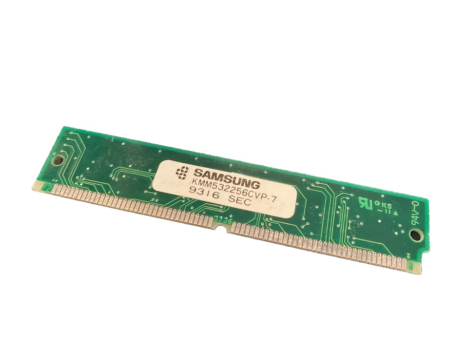 1 MB 72 pines 70ns FPM SIMM memoria RAM sin paridad 8 chips Samsung 256Kx32 vintage Foto 1 de 1