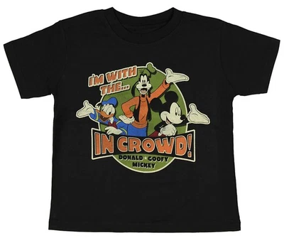 Футболка Disney Mickey Mouse для маленьких мальчиков I'm With The In Crowd футболка, 2T детская - Изображение 1 из 3