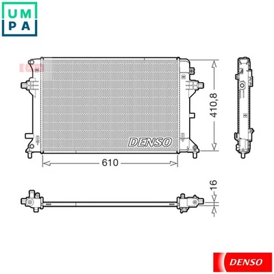 RADIATOR ENGINE COOLING DRM41038 FOR HYUNDAI - Image 1 of 4