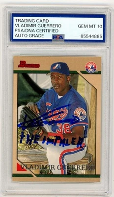 Владимир Герреро подписанный 1996 Bowman RC с Impaler PSA 10 Auto - Изображение 1 из 4