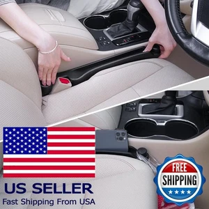 Car Seat Gap Filler Set of 2, Soft Foam Organizer & Hook, Universal Fit - Picture 1 of 11