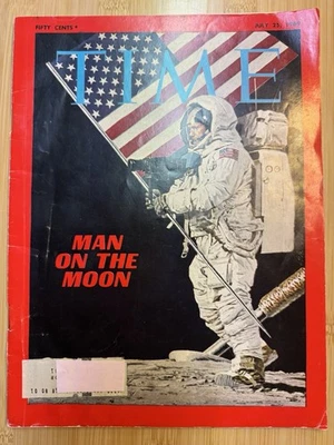 1969 JULY 25 TIME MAGAZINE MAN ON THE MOON - full issue - Image 1 of 4