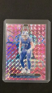 2024 Panini Mosaic Camo Pink Aidan Hutchinson #76 Detroit Lions Parallel - Bild 1 von 2