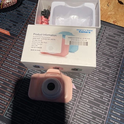 Children Mini Kid Digital Camera 32gb Memory Card, Pink, Dual Cam Photo & Video - Image 1 of 4