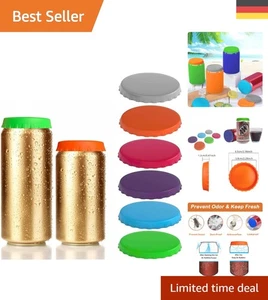 Praktische Silikon Deckel für Dosen – 6 Stück vor Fliegen und Schmutz geschützt - Bild 1 von 9