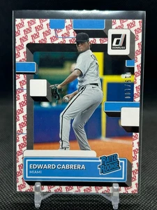 2022 Donruss - Edward Cabrera Rated Rookie SP - 100 Emoji #'d  /100  - Picture 1 of 2