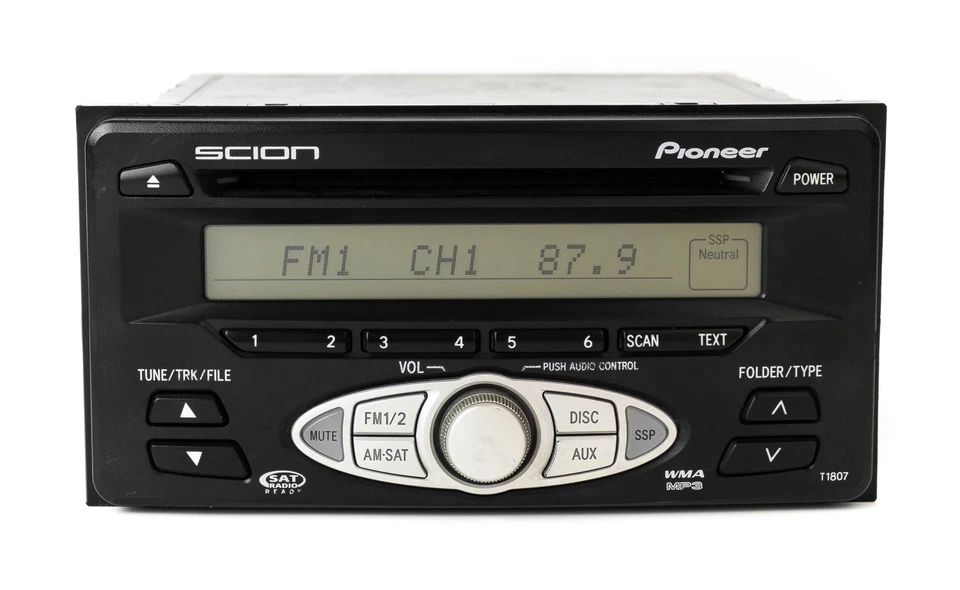 Scion XA XB AM FM XM 2006 radio MP3 CD 08600-21800 código facial T1807 Foto 1 de 4