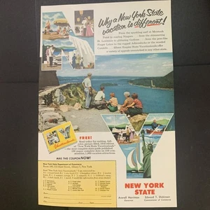 Vintage 1956 New York State Vacation Is Different Ad Advertisement - Picture 1 of 2