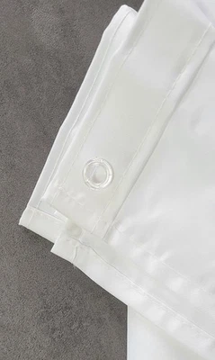 KITO Schneeweiß Textil Duschvorhang 180x200cm. Reduziert - Bild 1 von 4
