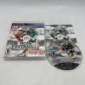 NCAA Football 13 Bonus Edition Sony PlayStation 3 PS3 Complete w/ Manual CIB