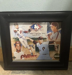1971 Phillies vs Upper Deck Heroes, 10 agosto 1991 - foto promozionale 8x10 incorniciata - Foto 1 di 1