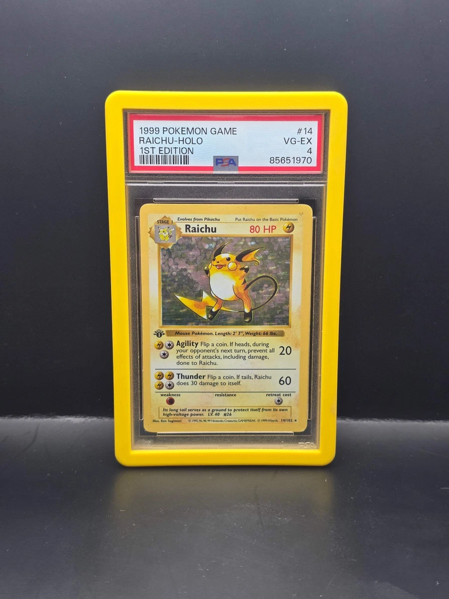 1999年 Pokemon Game Raichu-Holo 1st Ed. Raichu Pokémon TCG Base