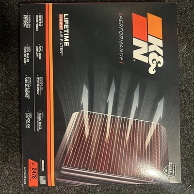 Filtro de aire de repuesto K&N 33-2478 para Nissan Altima L4 2013-2018 2,5 L, 33-2478 Foto 1 de 2