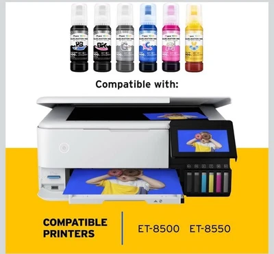 Printers Jack Sublimation Ink Epson Inkjet Printers Supertank - 6 Colors, 600ml - Image 1 of 4