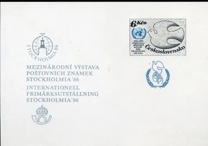 867260) Tschechoslowakei Sonderdruck Nr. 2805 zur Stockholmia 86, Uno - Bild 1 von 1