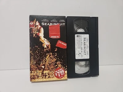 Seabiscuit (VHS, 2003) Jeff Bridges, Tobey Maguire, Chris Cooper Universal  - Image 1 of 2