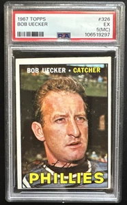 Topps 1967 #326 Bob Uecker PSA EX 5 - Foto 1 di 2