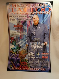 14th Annual N.C. Tattoo Convention 2008 11x17 Poster Vintage Original - Picture 1 of 9