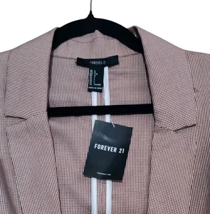 Neu mit Etikett Forever 21 Freizeitjacke Longblazer-Stil leichte Baumwolle Größe Large - Bild 1 von 11