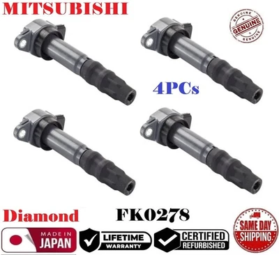 ✅GENUINE 4x Ignition Coils For 1994-2017 MITSUBISHI Eclipse Galant Lancer FK0278 - Image 1 of 2