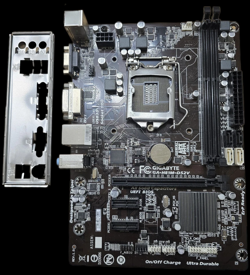 Gigabyte GA-H81M-DS2V mATX Motherboard + Rosewill RG630-S12 630W PSU Bundle - Image 1 of 3