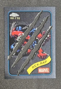 2025 Topps cromo Marvel Rek-Rap #54 refractor de acero inoxidable negro con garras 8/10 - Imagen 1 de 6