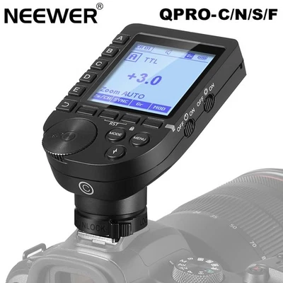 NEEWER QPRO-S/C/N/F TTL HSS Wireless Flash Trigger for Sony Canon Nikon Fujifilm - Image 1 of 4