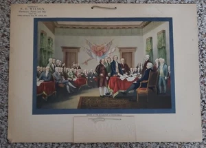 Großer Kalender 1926 "Unterzeichnung der Unabhängigkeitserklärung" Foto - Bild 1 von 6