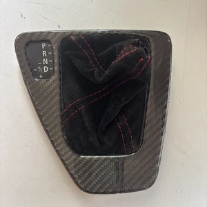 06-11 BMW 325i Gear Shifter Cover W Trim Indicator Carbon Fiber 7155643-03-F OEM - Picture 1 of 6