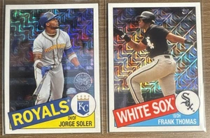 2020 Topps 1985 Chrome Silver Pack #85C-11 Frank Thomas & 85TC-22 Jorge Soler - Bild 1 von 2