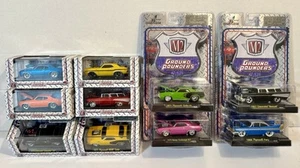 10 NEW 1/64 M2 Ground Pounders 57 Chevy, Chevelle,Dodge Mopar, Plymouth Fury - Picture 1 of 7