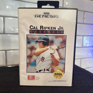 Cal Ripken Jr. Baseball (Sega Genesis, 1992) Game, Case, & Manual. Tested/Works - Picture 1 of 3