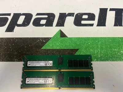 Lote de 2 - Micron MTA18ASF2G72PDZ-2G3 16GB DDR4 PC4-2400T Servidor RAM 32GB Foto 1 de 2