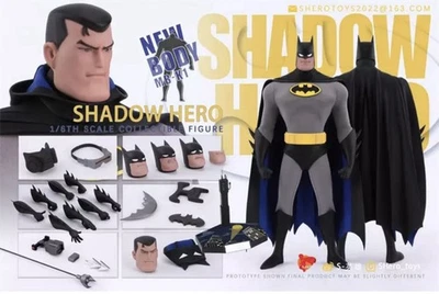 1/6 S-HERO SH006 Shadow Hero Animated Batman 12" Action Figure - Immagine 1 di 4