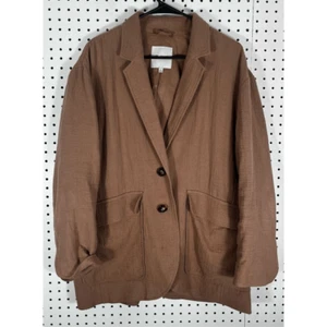Madewell linen blend blazer jacket - Picture 1 of 6