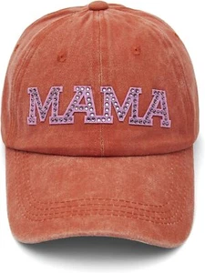 Mama Hats for Women, Gifts Mom, New Mom to Be, One Size, Orange - Picture 1 of 7
