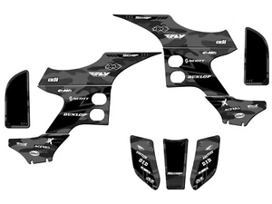 1993-2005 TRX 90 APACHE Grey Senge Graphics Kit Compatible with Honda - Picture 1 of 7