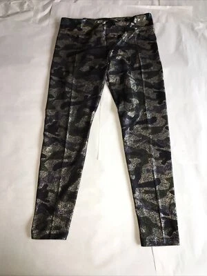 NWT NOBO Jr’s BLACK & METALLIC CAMO HIGH RISE SUEDED LEGGINGS X-Large (15-17) - Image 1 of 4