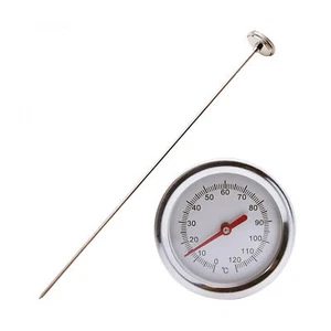 Soil Temperature Thermometer Stainless Steel Long Stem Compost Soil Thermometer - Picture 1 of 12