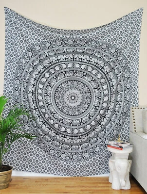 Twin Hippie Tapestry Wall Hanging Indian Mandala Tapestries Bedspread Wall Decor - Image 1 of 4