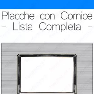Placche 3 4 6 moduli compatibili Bticino Matix Linea con CORNICE (+ colori)(24h) - Foto 1 di 11