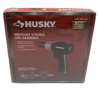 Husky Medium Stroke Air Hammer 1/4" NPT Male 1003 097 321 - Image 1 of 4